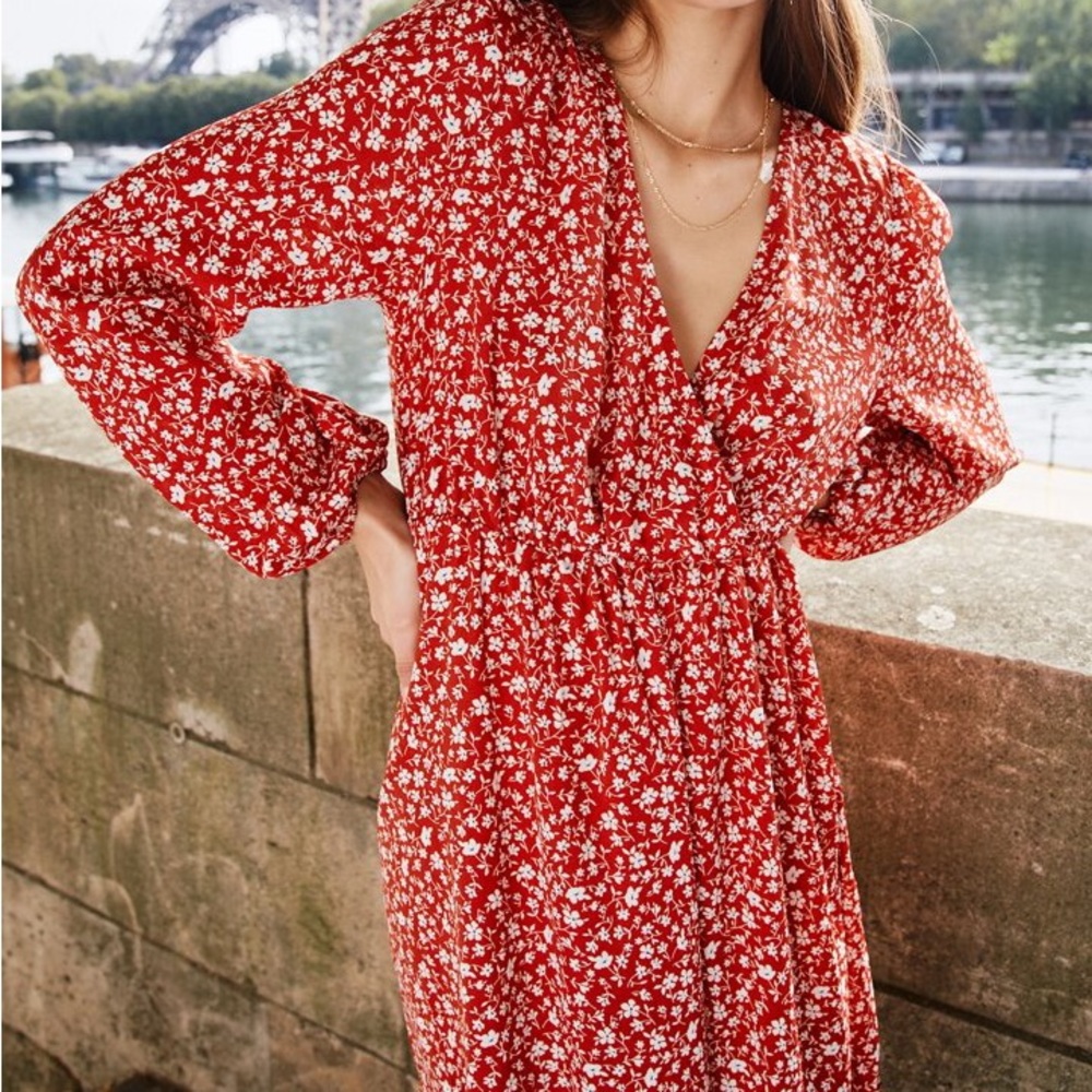 TT: Old Navy Tangerine Floral Dress